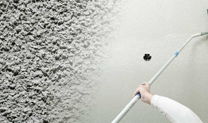 popcorn-removal-before-and-after-blend_2 Popcorn Ceiling Removal West Palm Beach. Painting service and wall & ceiling replaster.